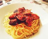 ナスと挽き肉のボロネーゼ風パスタ作り方5写真