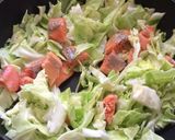 鮭とキャベツのクリームパスタ作り方2写真