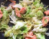 鮭とキャベツのクリームパスタ作り方3写真