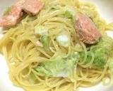 鮭とキャベツのクリームパスタ作り方8写真