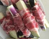肉巻き茄子の簡単煮作り方1写真