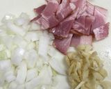 旦那レシピ⑰バジル香るトマトのリゾット作り方1写真