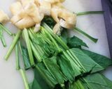 旬の新玉ねぎとほうれん草の6色彩味噌汁◆作り方2写真