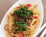 超簡単♪しらすと夏野菜のペペロンチーノ作り方6写真