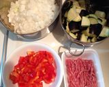 ナスと挽肉のドライカレー作り方1写真