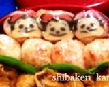 簡単キャラクター蒲鉾おにぎりクリスマス会作り方3写真