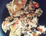 リメイク◆ハンバーグ炒飯◆作り方3写真