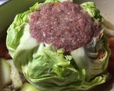 ルクルーゼで☆新キャベツの肉詰め♪簡単作り方5写真
