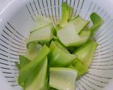 くにしゃんの青梗菜と厚揚げの味噌煮♪作り方1写真