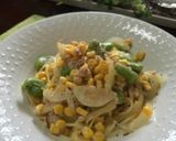 空豆のスープパスタ作り方7写真