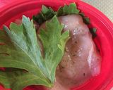 セロリと鶏肉のサラダ作り方1写真