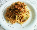 キャベツとツナのトマトパスタ作り方7写真