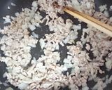 にらと挽き肉の中華風☆肉味噌パスタ作り方7写真