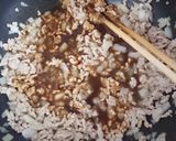 にらと挽き肉の中華風☆肉味噌パスタ作り方8写真