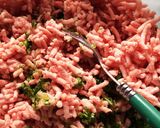 子供も食べた！ニラたっぷり餃子ハンバーグ作り方2写真