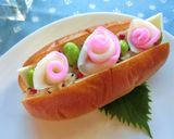 かまぼこローズ❀　和風ポテサラサンド。作り方11写真