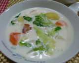 ★簡単！牛乳であっさり味クリームスープ♪作り方6写真