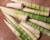 簡単☆淡竹(はちく)と厚揚げの煮物作り方1写真