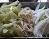セロリとレンコンのカレーきんぴら作り方1写真