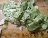 簡単！鶏むね肉と　キャベツの　レンジ蒸し作り方1写真