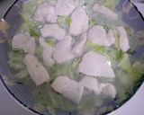 簡単！鶏むね肉と　キャベツの　レンジ蒸し作り方5写真