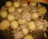 里芋と豚肉の麺つゆ☆柚子胡椒バター☆作り方4写真