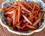 絶品♡鶏肉入り♡我が家のきんぴらごぼう♡作り方10写真