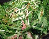 水菜と鶏肉の煮物♡作り方7写真