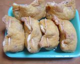 鶏ひき肉の袋とじ作り方2写真