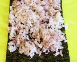 おにぎらずハーフサイズ作り方1写真