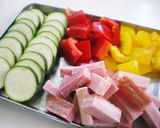 スパイシィ〰！夏野菜とベーコンのトマト煮作り方1写真