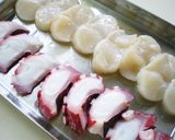 蛸と帆立＊和風ガーリックカルパッチョ作り方4写真