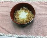 野沢菜と削り節のマヨネーズ丼作り方2写真