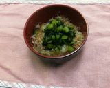 野沢菜と削り節のマヨネーズ丼作り方3写真