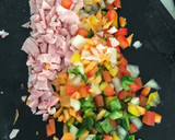 たこ焼き器de野菜たっぷり卵ごはん作り方1写真