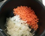 野菜の入った鶏そぼろ作り方1写真