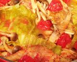 超簡単！豚肉とキャベツのトマトジュース煮作り方3写真