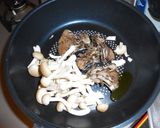 鶏肉ときのこのコーンスープ煮作り方1写真