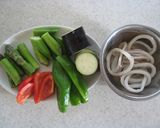 たっぷり野菜とするめいかの南蛮漬け作り方1写真