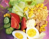 夏に美味しい サラダうどん作り方6写真