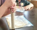 子供と作る★簡単レアチーズ風ケーキ作り方3写真