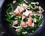 簡単♪鮭とほうれん草のクリームパスタ作り方3写真