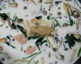 簡単♪鮭とほうれん草のクリームパスタ作り方5写真