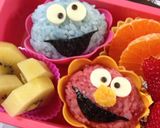 キャラ弁 セサミストリート作り方2写真