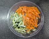 夏野菜ズッキーニの素麺風ナムル作り方3写真