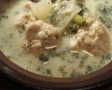 すりおろしわかめの豆乳つみれ汁作り方6写真