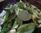 超簡単　青梗菜ときゅうり炒め作り方5写真