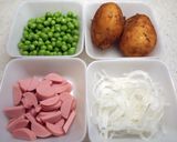 グリンピースいっぱい☆ポテトサラダ作り方1写真