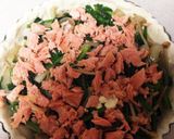 鮭とほうれん草のキッシュとベイクドポテト作り方5写真