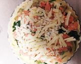 鮭とほうれん草のキッシュとベイクドポテト作り方6写真